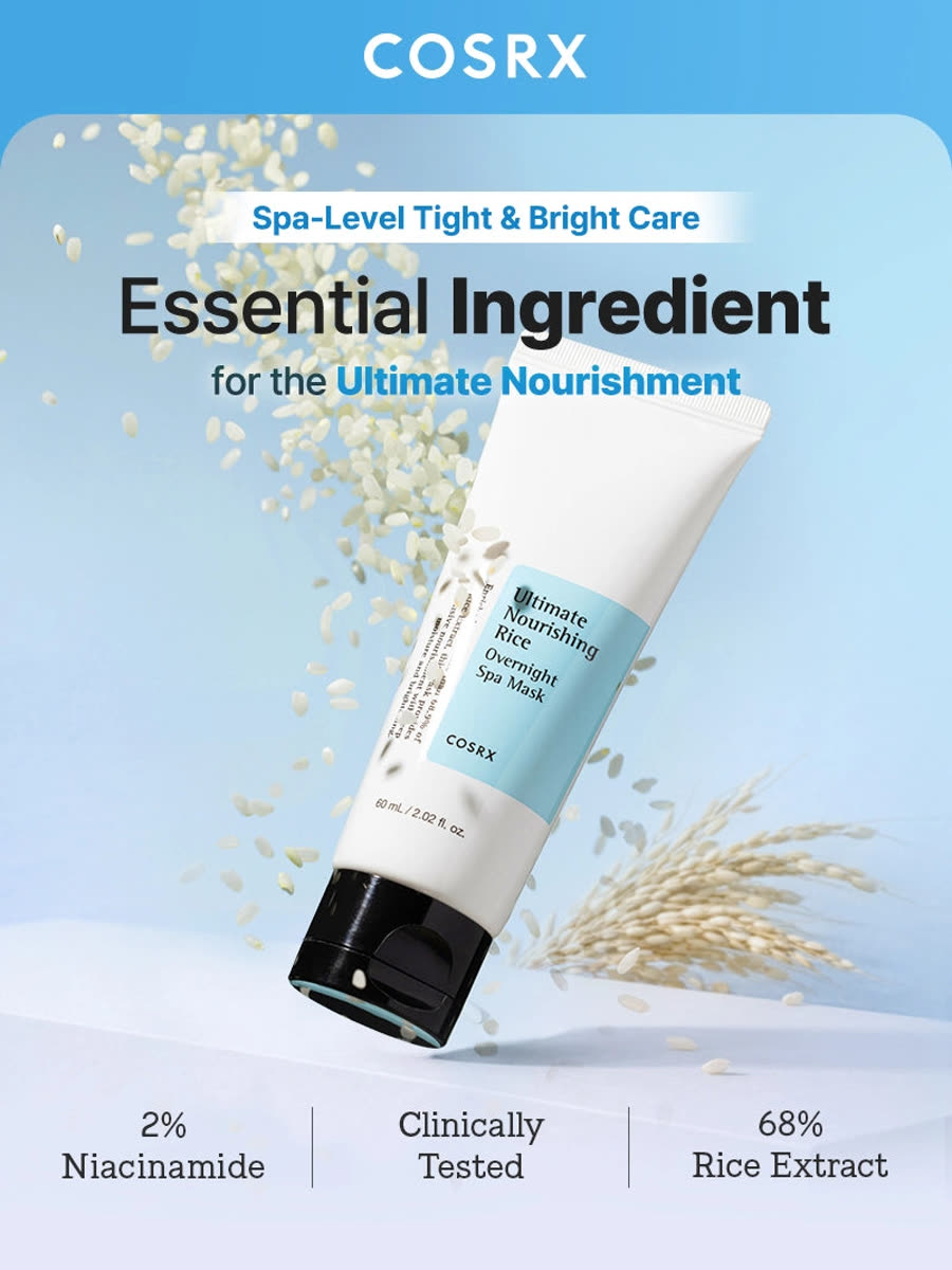 COSRX Ultimate Nourishing Rice Overnight Spa Mask
