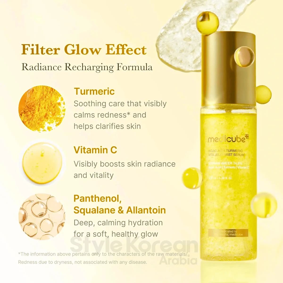 Medicube Kojic Acid Turmeric Vita Jelly Mist Serum